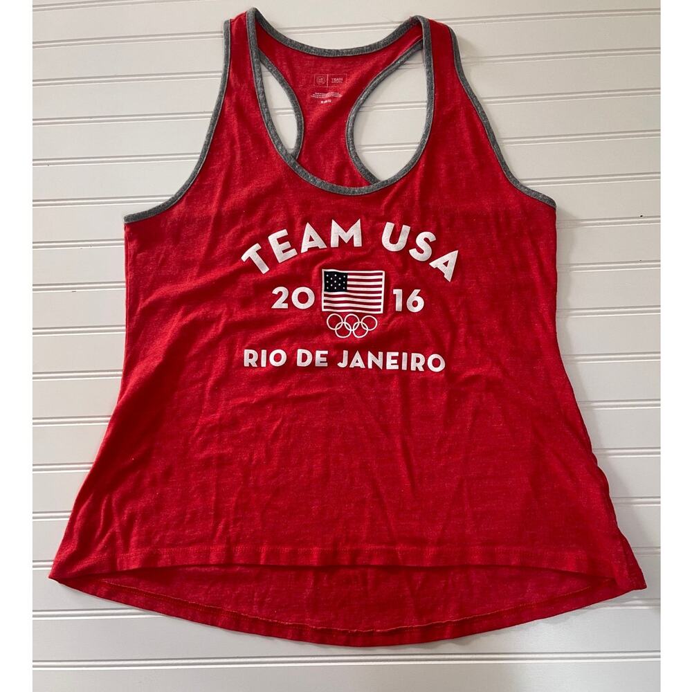 Team Apparel Team‎ USA 2016 Rio De Janeiro Red Tank Top Olympics Size Women's XL